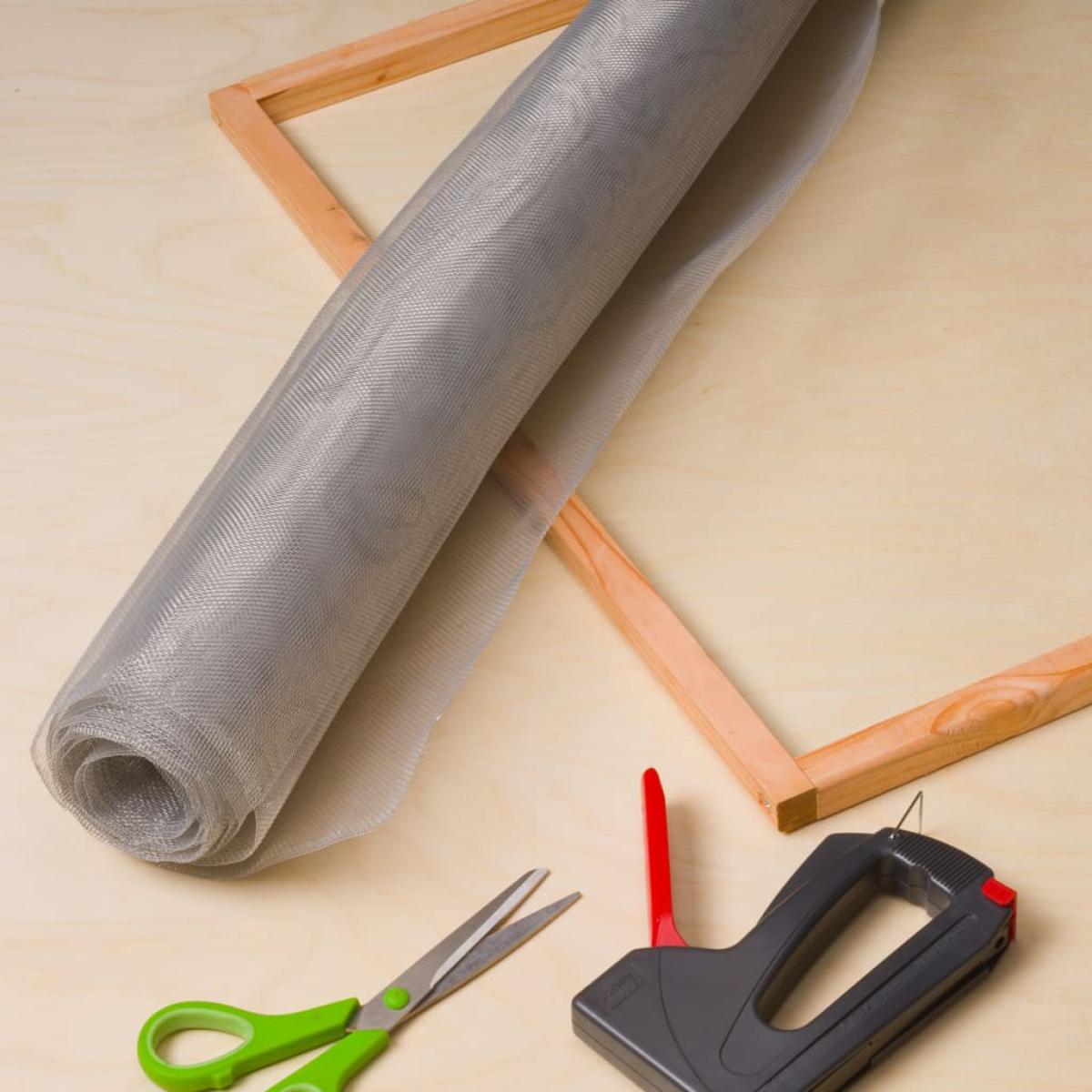 Nature Mosquitera de aluminio gris 1x2 m 