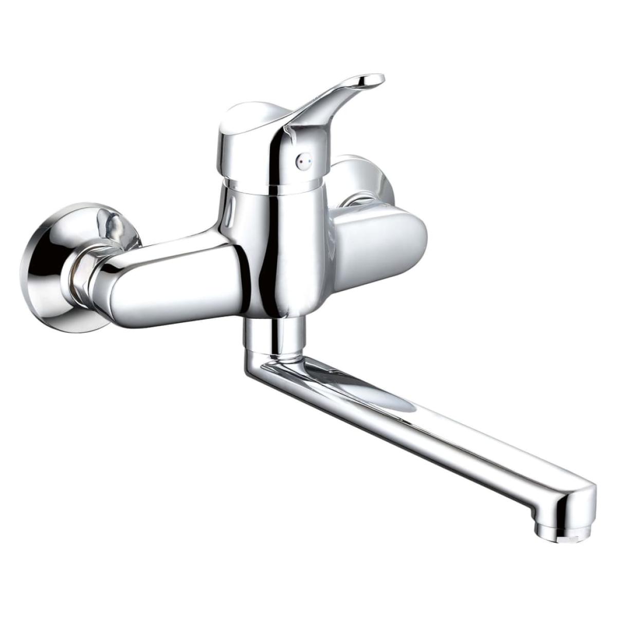 SCHÜTTE Grifo mezclador de pared para fregadero ATTICA cromado