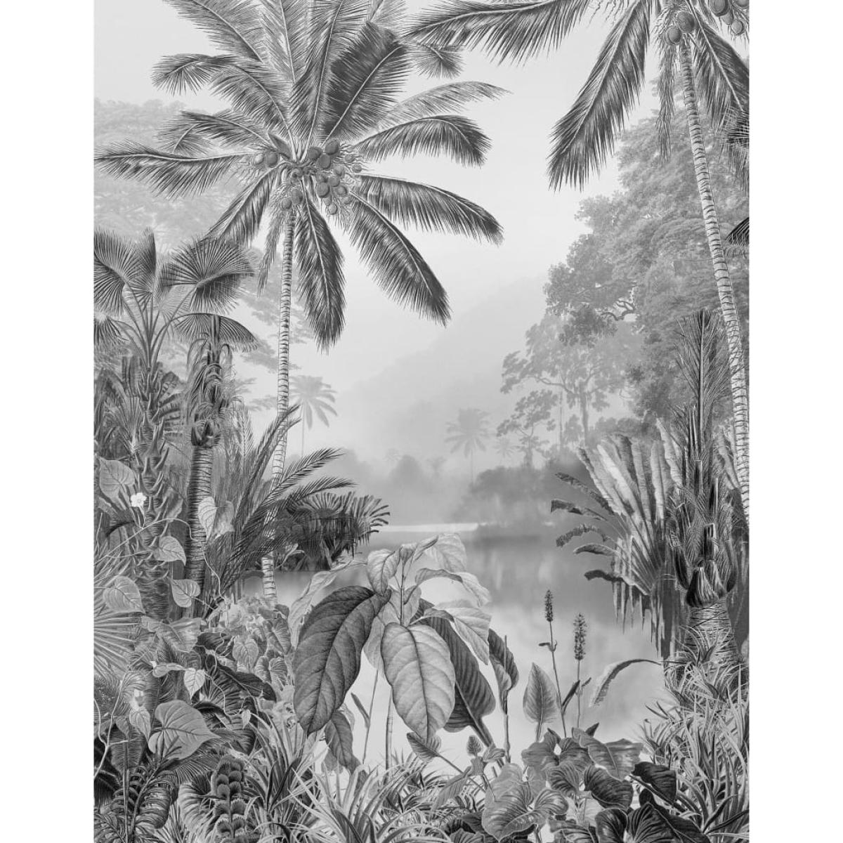 Komar Mural fotográfico Lac Tropical Black & White 200x270 cm