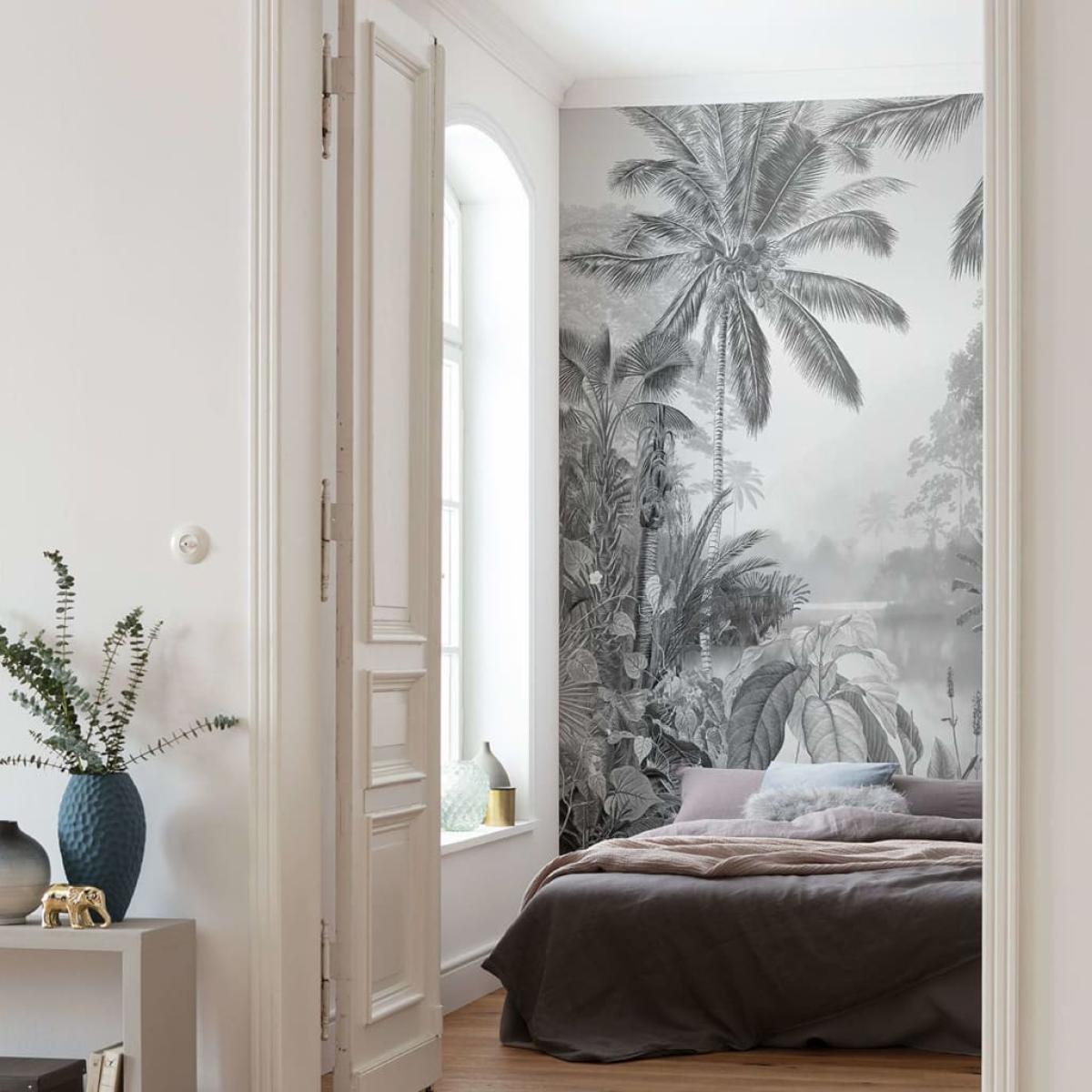 Komar Mural fotográfico Lac Tropical Black & White 200x270 cm