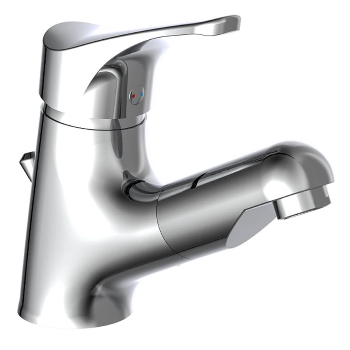 SCHÜTTE Grifo mezclador de lavabo rociador extraíble ATTICA cromado