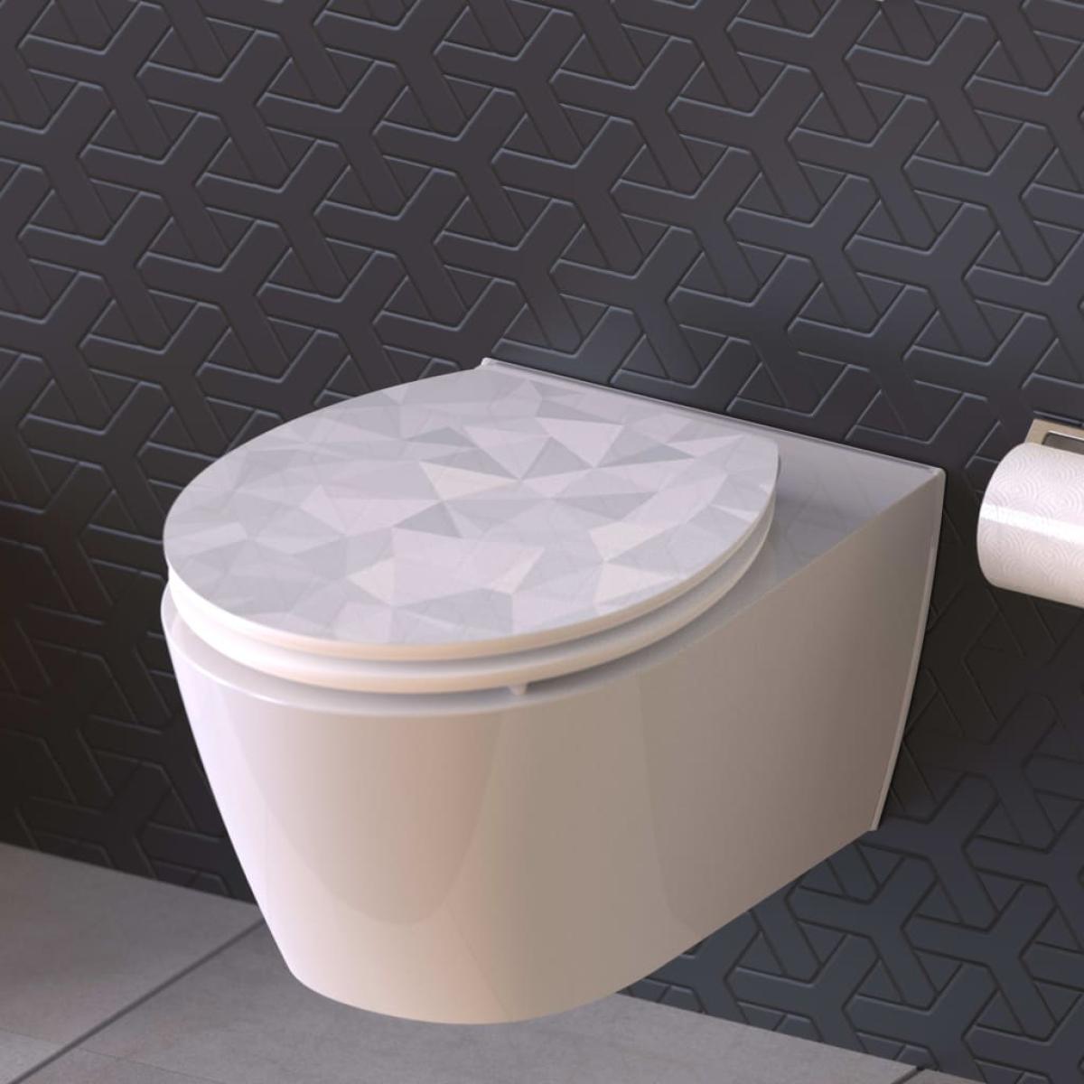 SCHÜTTE Tapa de váter con cierre suave DIAMOND MDF esmalte brillante