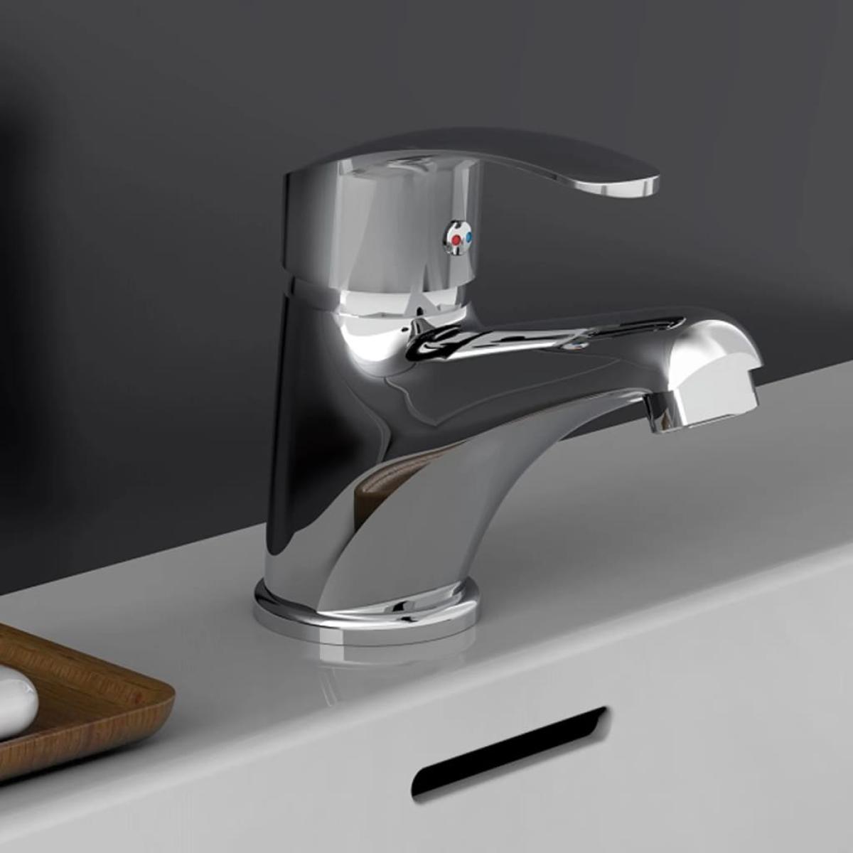 SCHÜTTE Grifo mezclador de lavabo SIRANI cromado