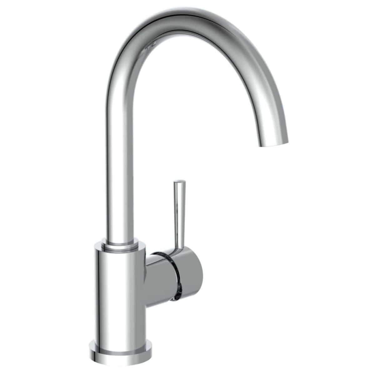 SCHÜTTE Grifo de fregadero con caño redondo SWAN cromado