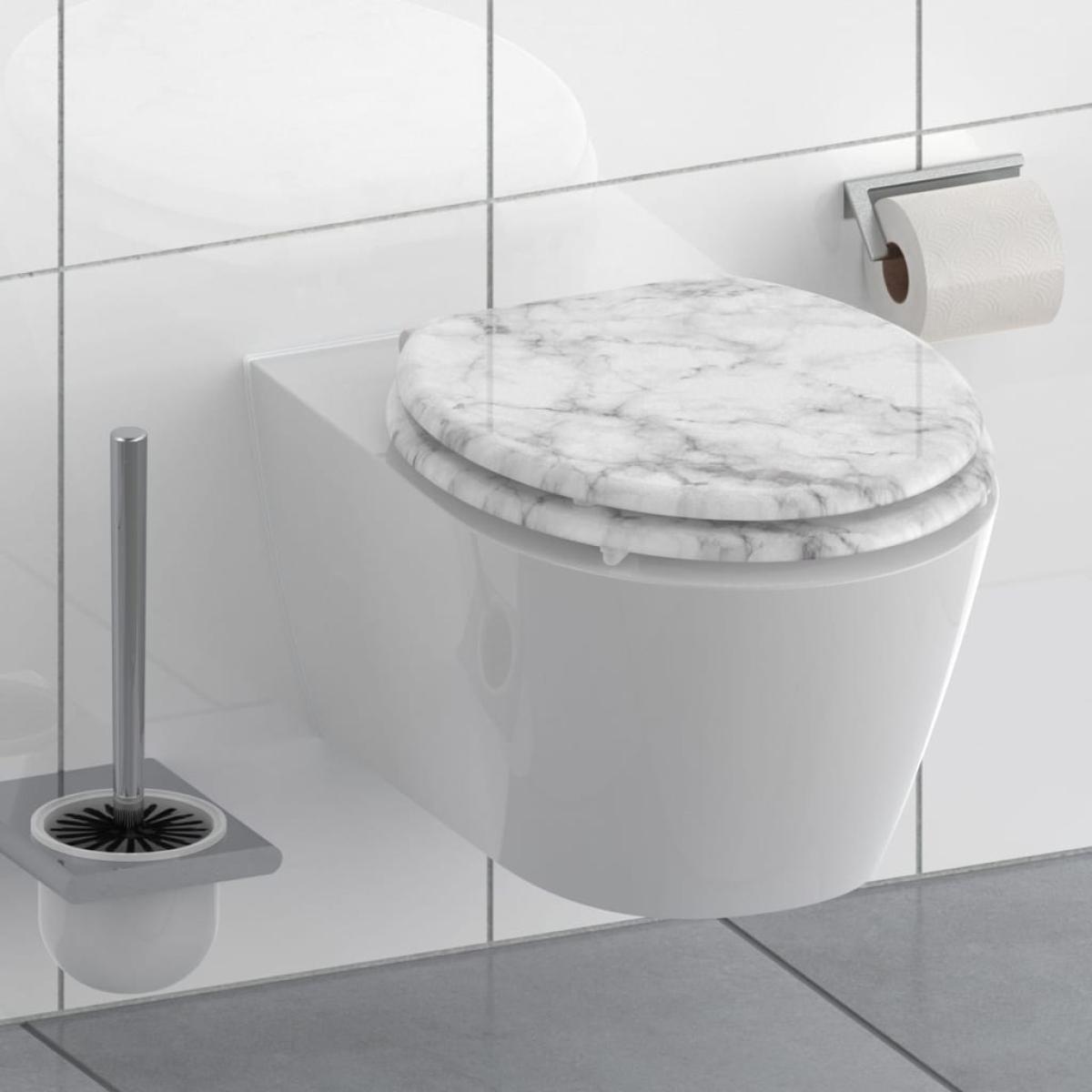 SCHÜTTE Tapa de váter con cierre suave MARMOR STONE