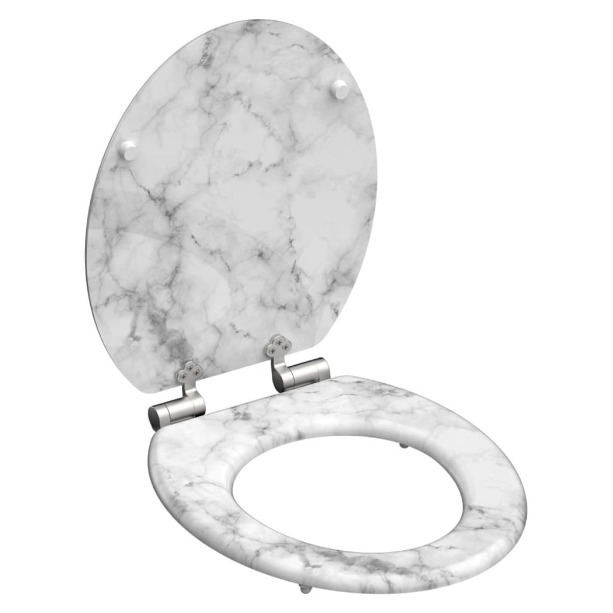 SCHÜTTE Tapa de váter con cierre suave MARMOR STONE