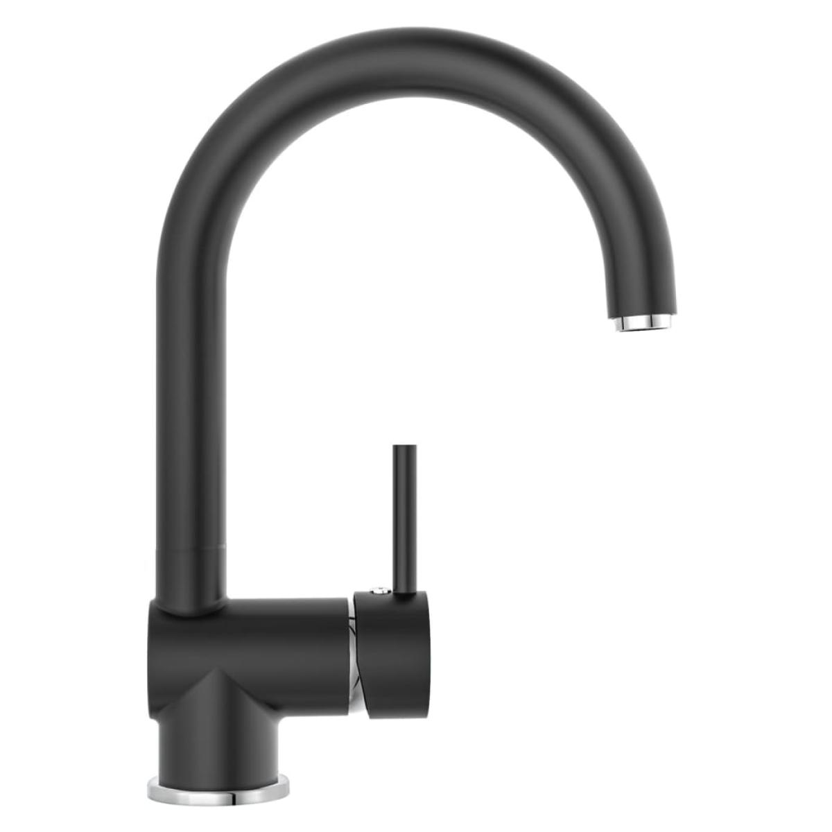EISL Grifo mezclador de lavabo FUTURA negro cromado
