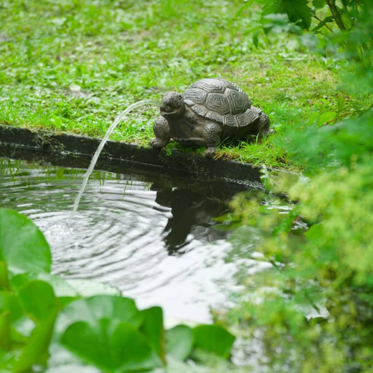 Ubbink Fuente de jardín con chorro y en forma de tortuga
