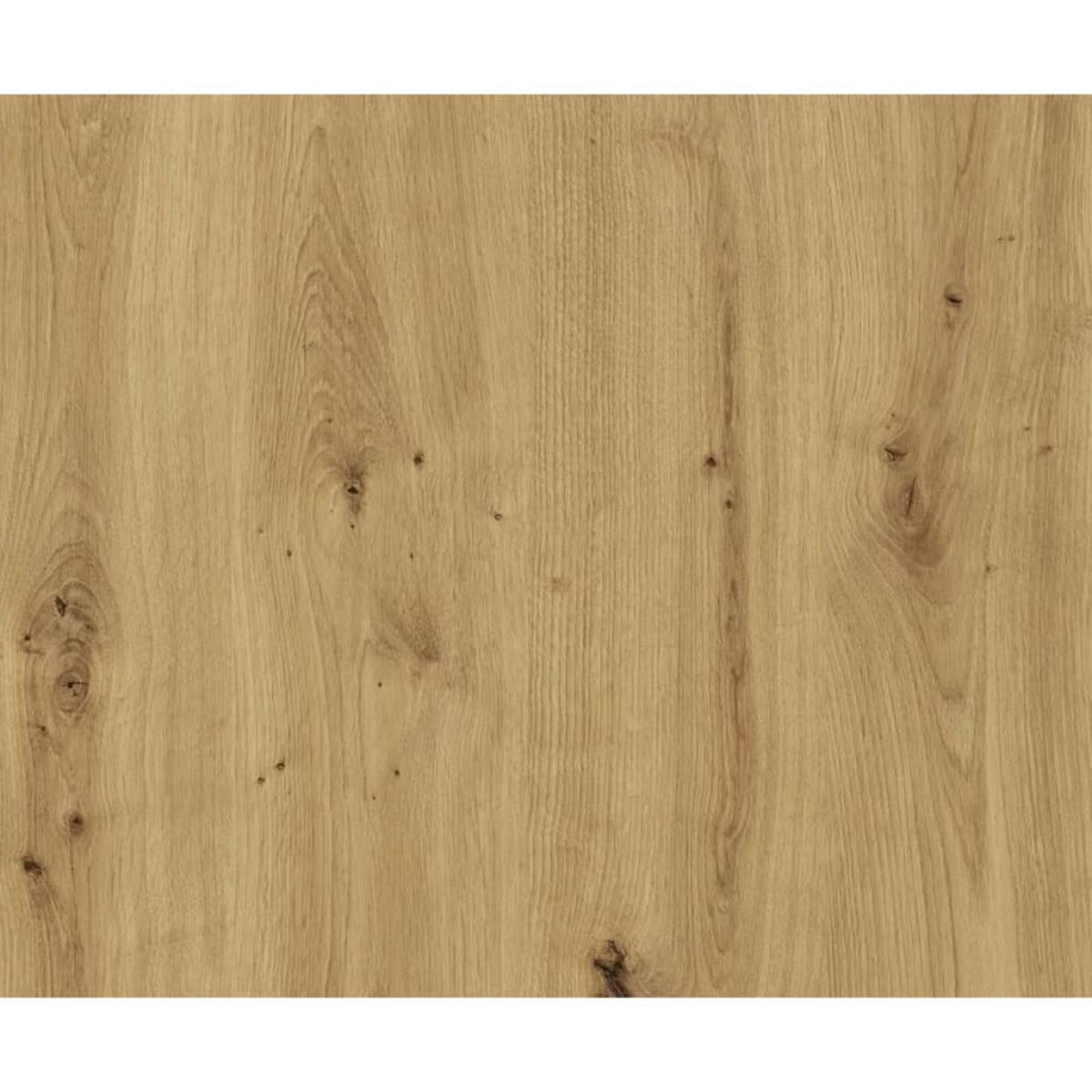 FMD Banco de almacenaje con 2 cajones roble y blanco 108,9x41,7x46,1cm