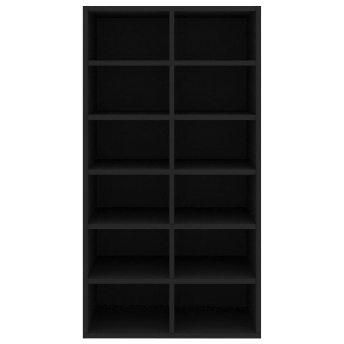 Mueble zapatero de madera contrachapada blanco 54x34x100,5 cm