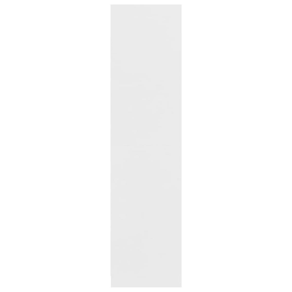 Armario de madera contrachapada blanco 100x50x200 cm