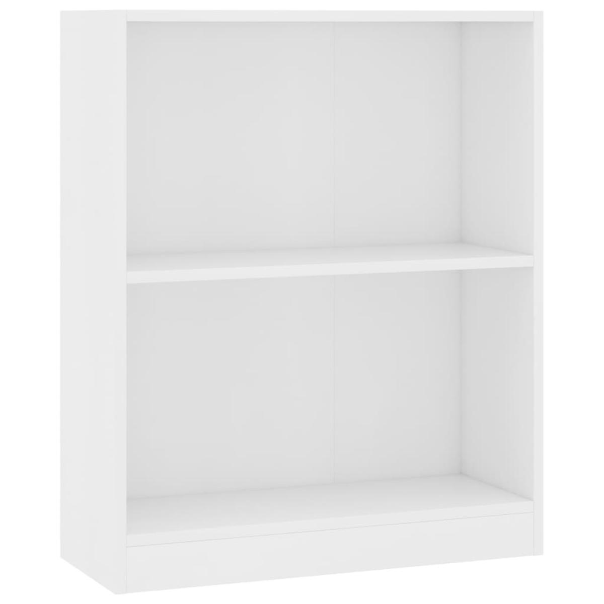 Estantería de madera contrachapada blanco 60x24x74,5 cm