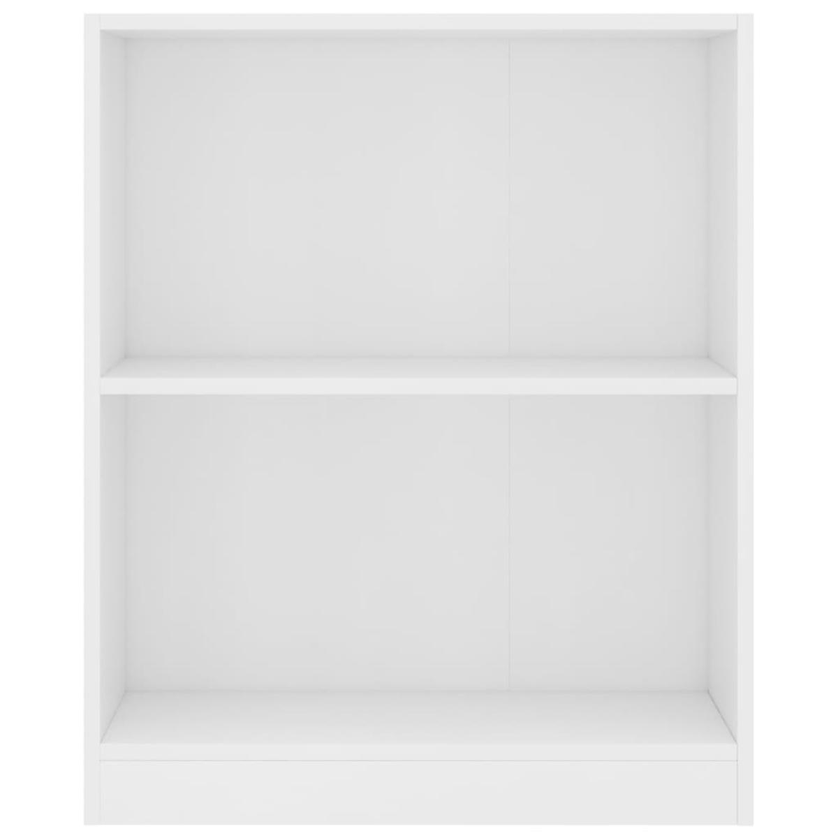 Estantería de madera contrachapada blanco 60x24x74,5 cm