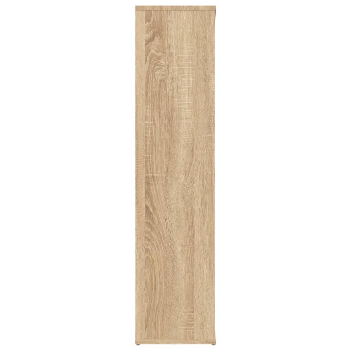 Estantería madera contrachapada color roble Sonoma 50x25x106cm