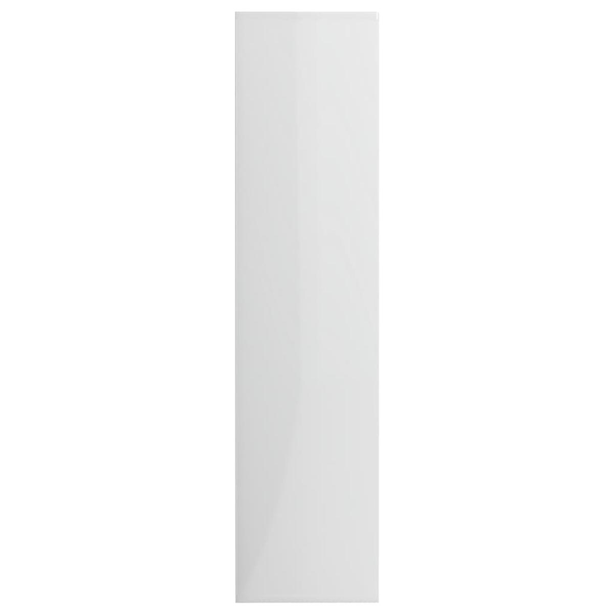 Estantería madera contrachapada blanco brillante 50x25x106 cm