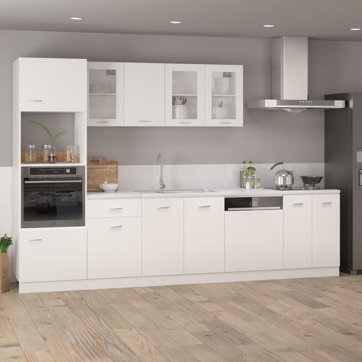Armario inferior cajón cocina contrachapada blanca 40x46x81,5cm