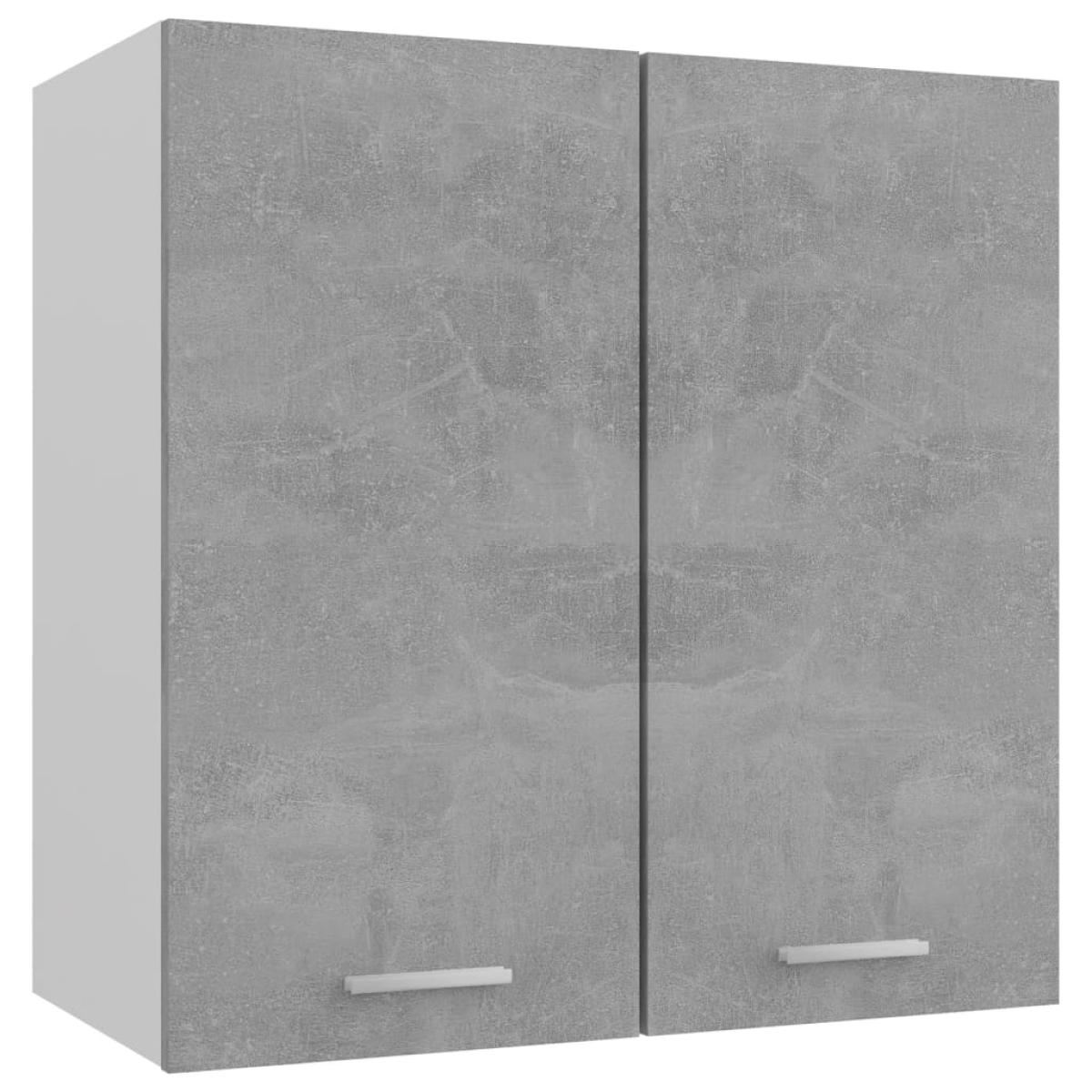 Armario colgante contrachapada gris hormigón 60x31x60 cm