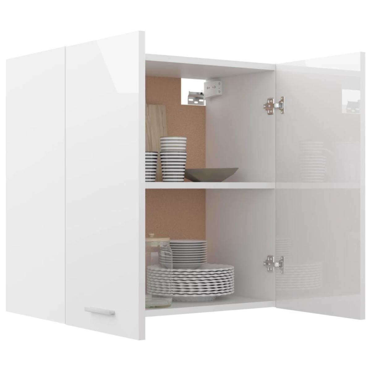 Armario colgante cocina contrachapada blanca 60x31x60 cm