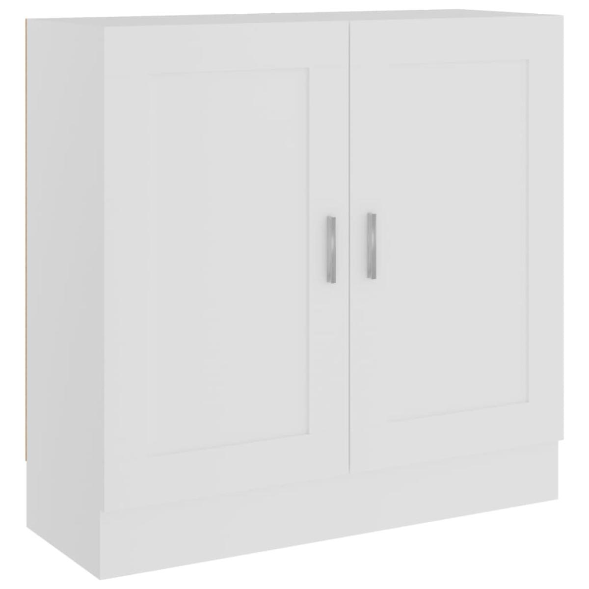 Estantería librería madera contrachapada blanco 82,5x30,5x80 cm