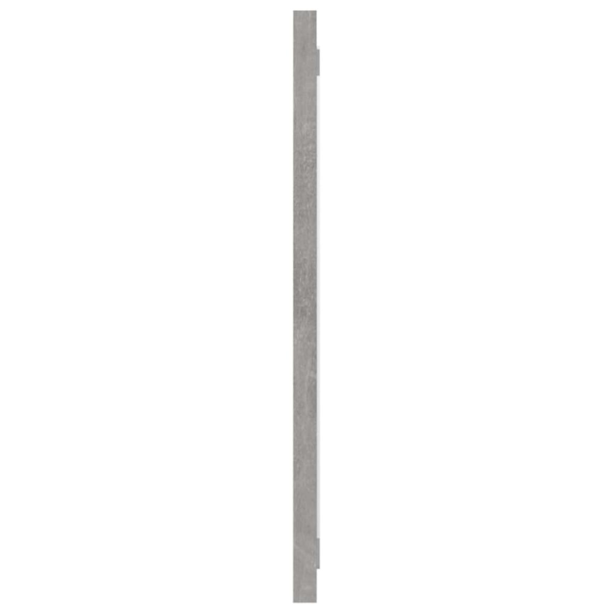 Espejo de baño madera contrachapada gris hormigón 90x1,5x37 cm