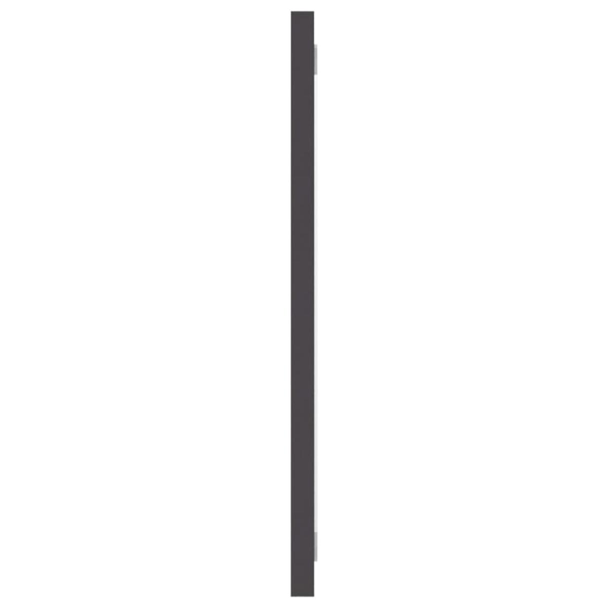 Espejo de baño madera contrachapada gris 100x1,5x37 cm