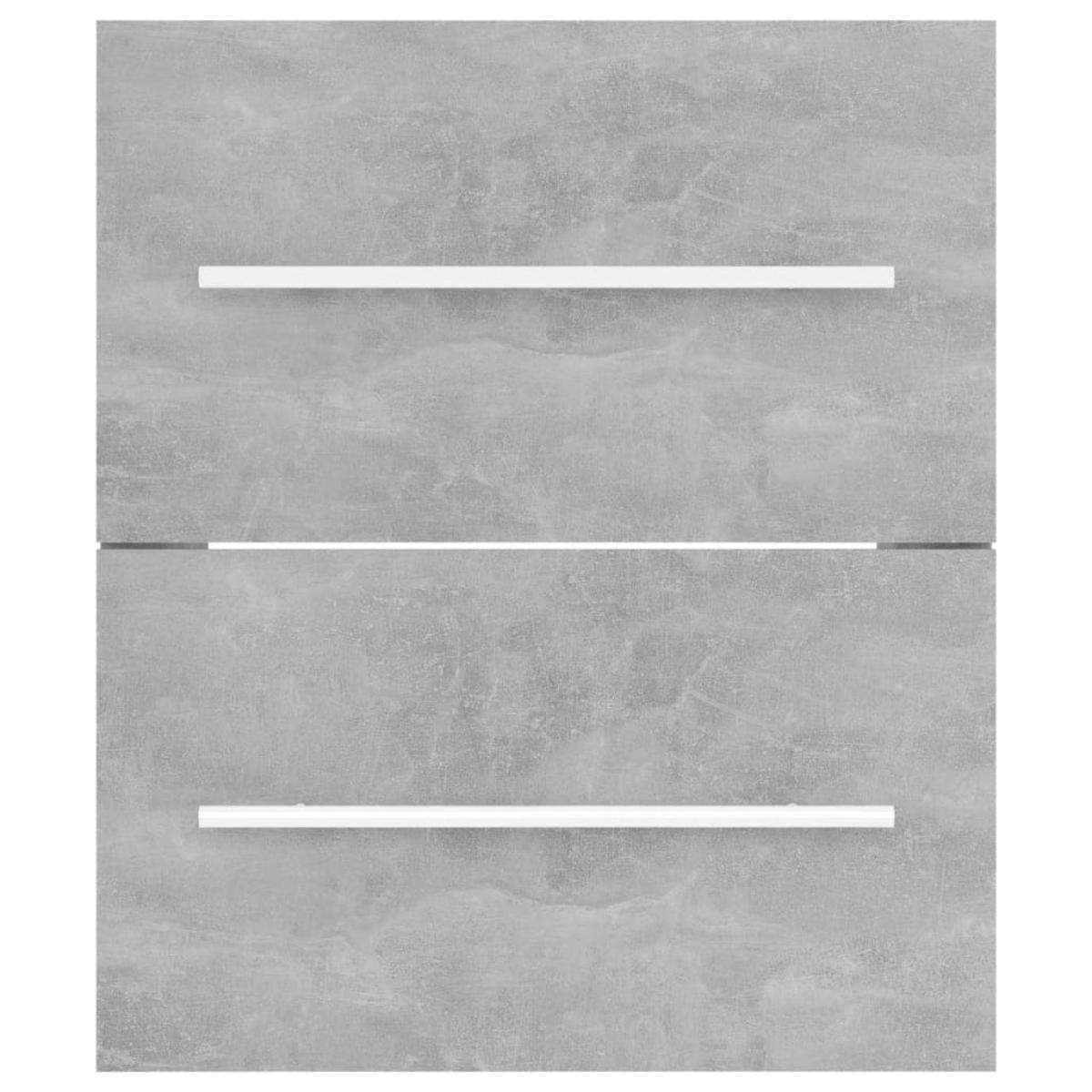 Armario para lavabo madera contrachapada gris 41x38,5x48 cm
