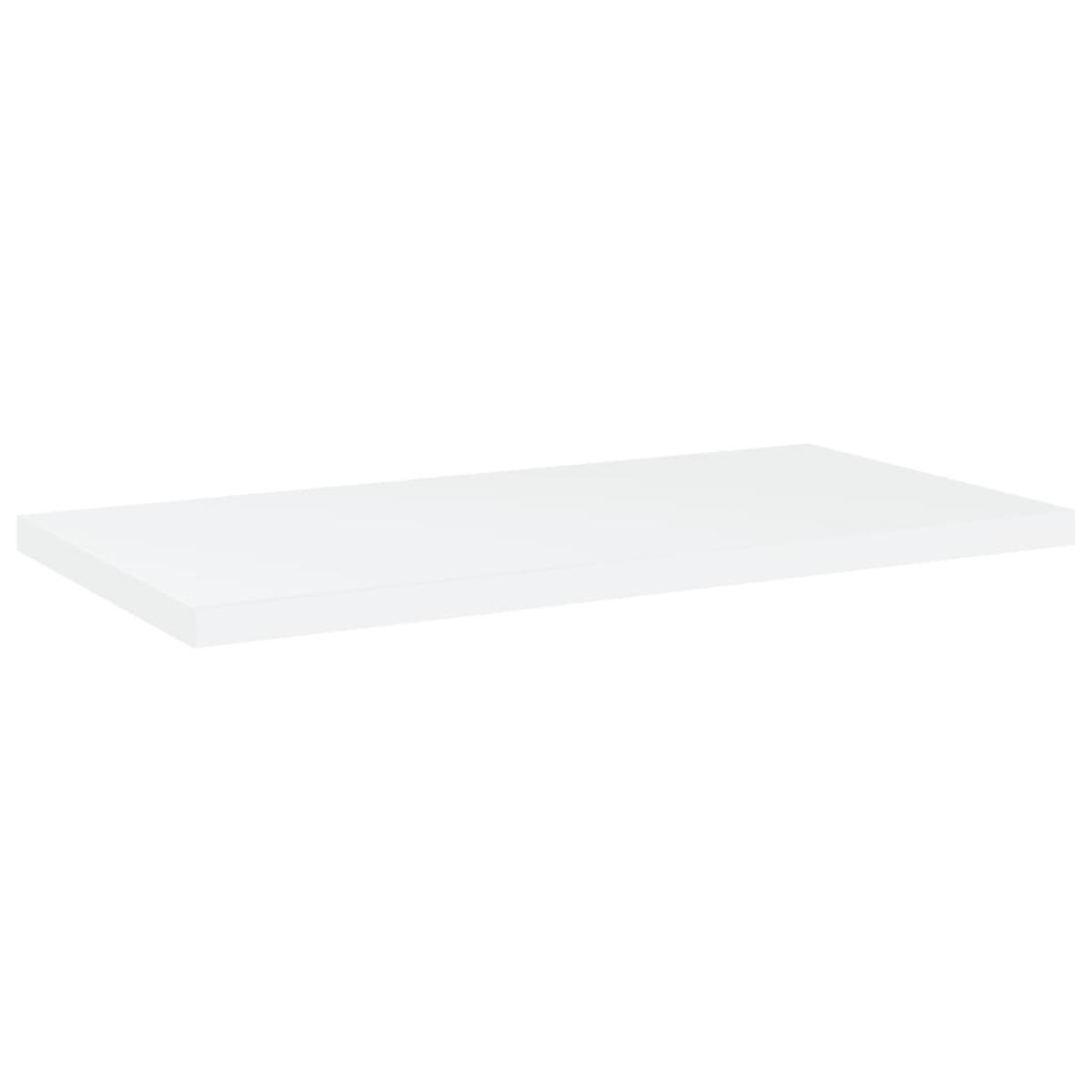 Estantes para estantería 4 uds aglomerado blanco 40x20x1,5 cm