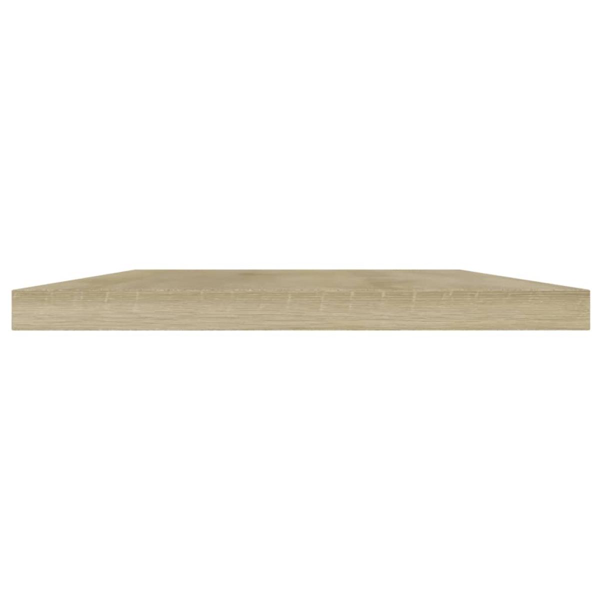 Estantes estantería 4 uds aglomerado roble Sonoma 40x20x1,5 cm