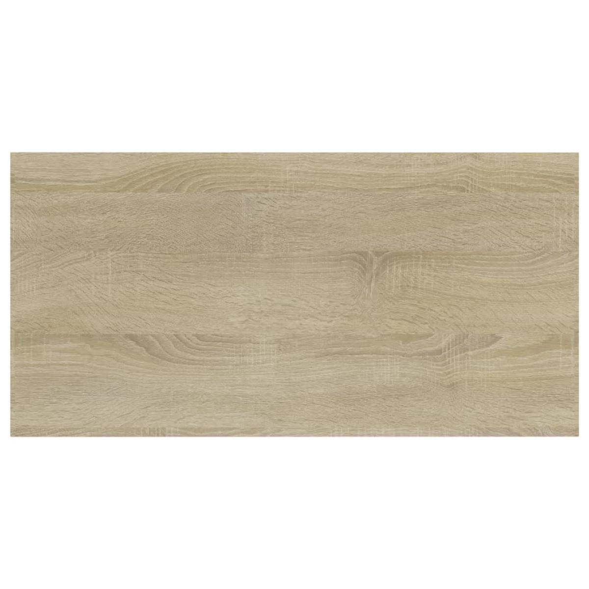 Estantes estantería 4 uds aglomerado roble Sonoma 40x20x1,5 cm
