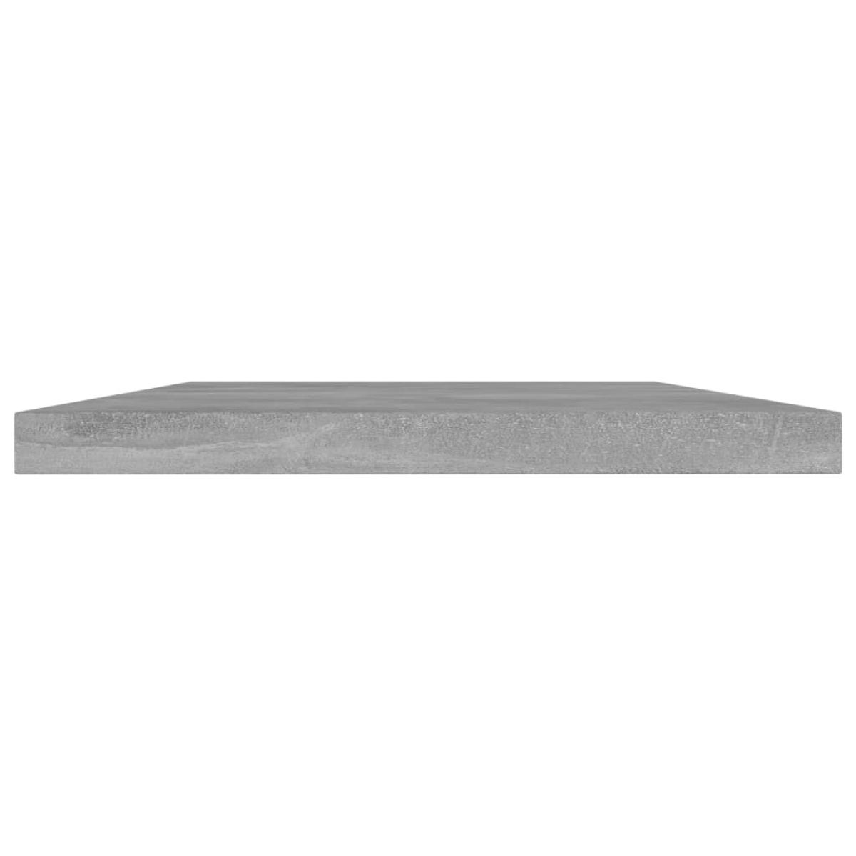 Estantes estantería 4 uds aglomerado gris hormigón 40x20x1,5 cm