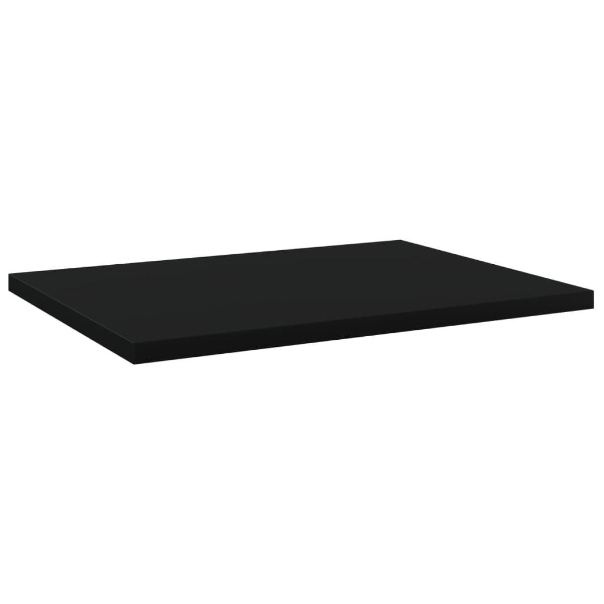 Estantes para estantería 4 uds aglomerado negro 40x30x1,5 cm