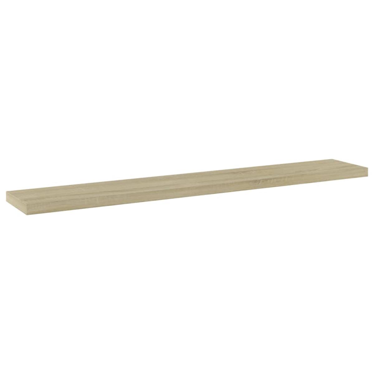 Estantes estantería 4 uds aglomerado roble Sonoma 60x10x1,5 cm