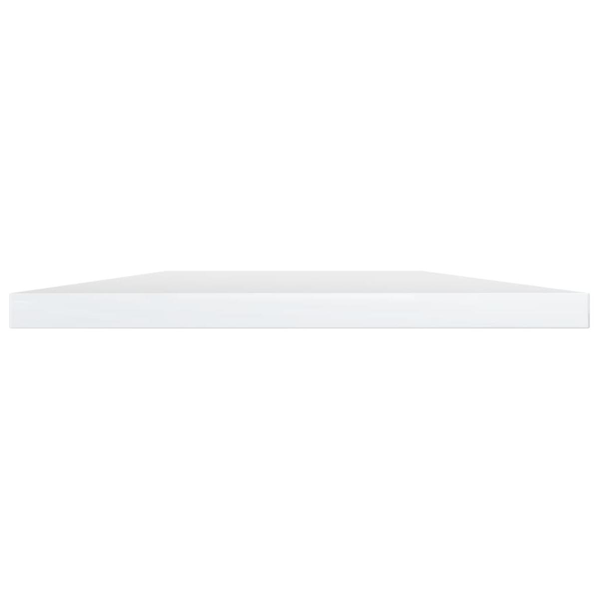 Estantes estantería 4 uds aglomerado blanco brillo 60x40x1,5 cm