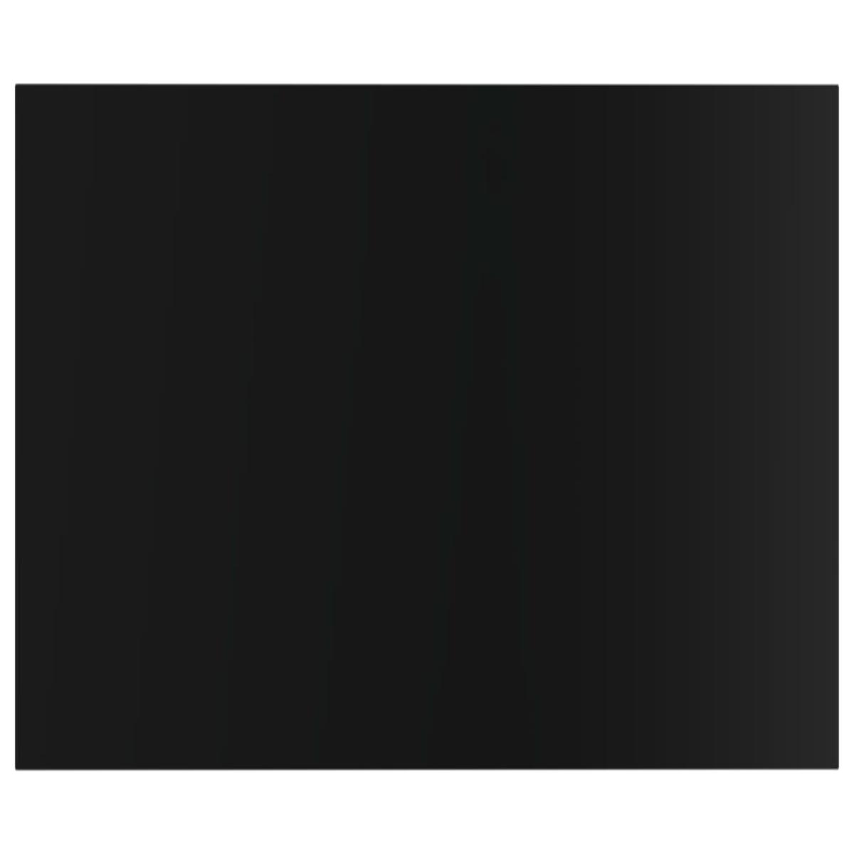 Estante estantería 8 uds contrachapada negro brillo 60x50x1,5cm
