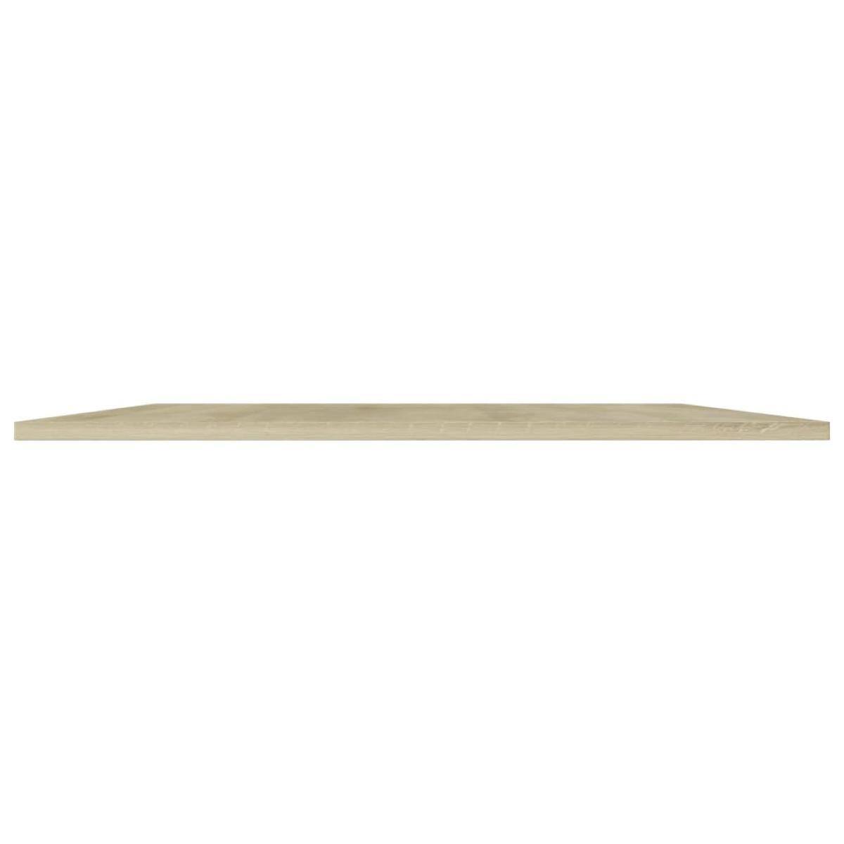 Estantes estantería 4 uds aglomerado roble Sonoma 80x20x1,5 cm