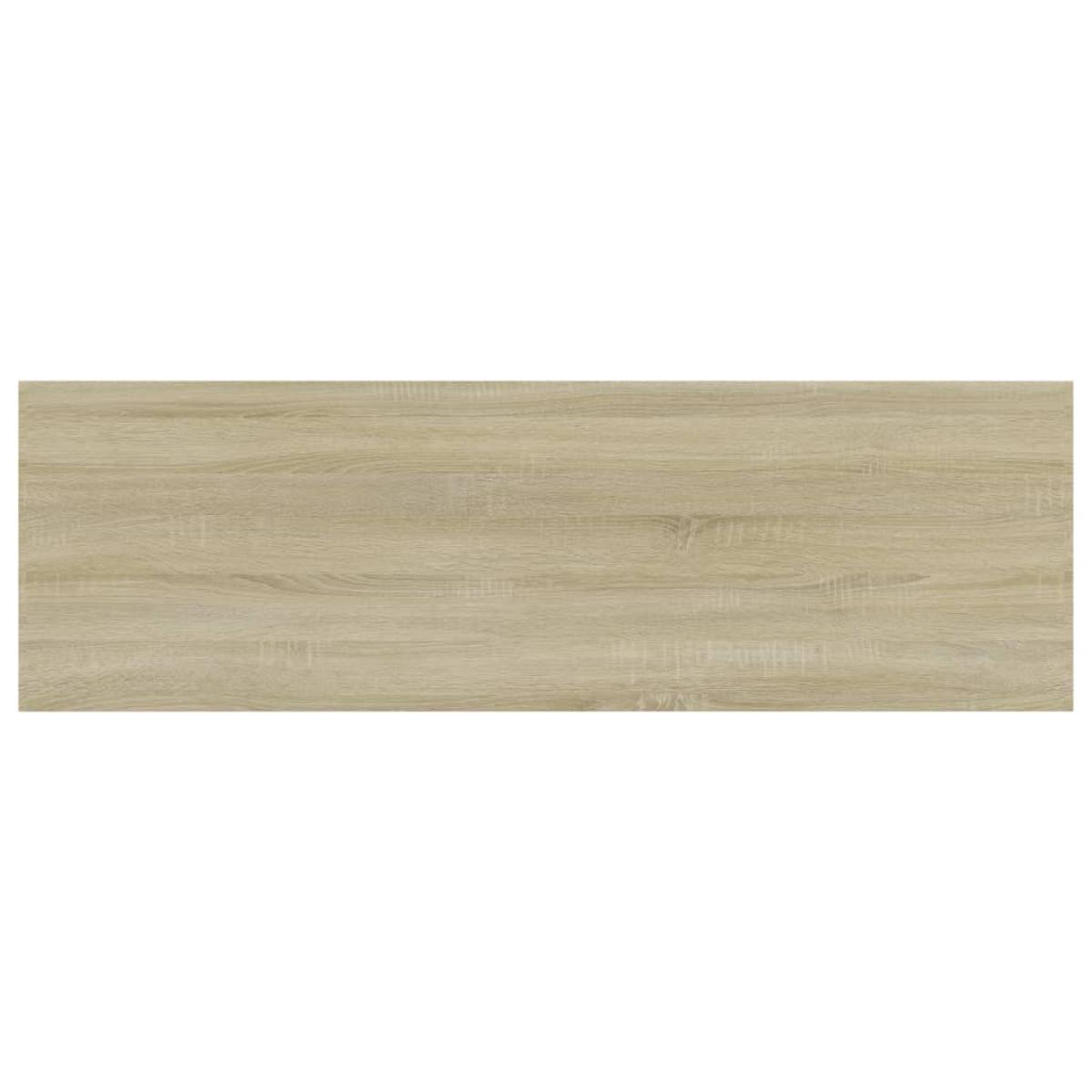 Estantes estantería 4 uds aglomerado roble Sonoma 80x20x1,5 cm