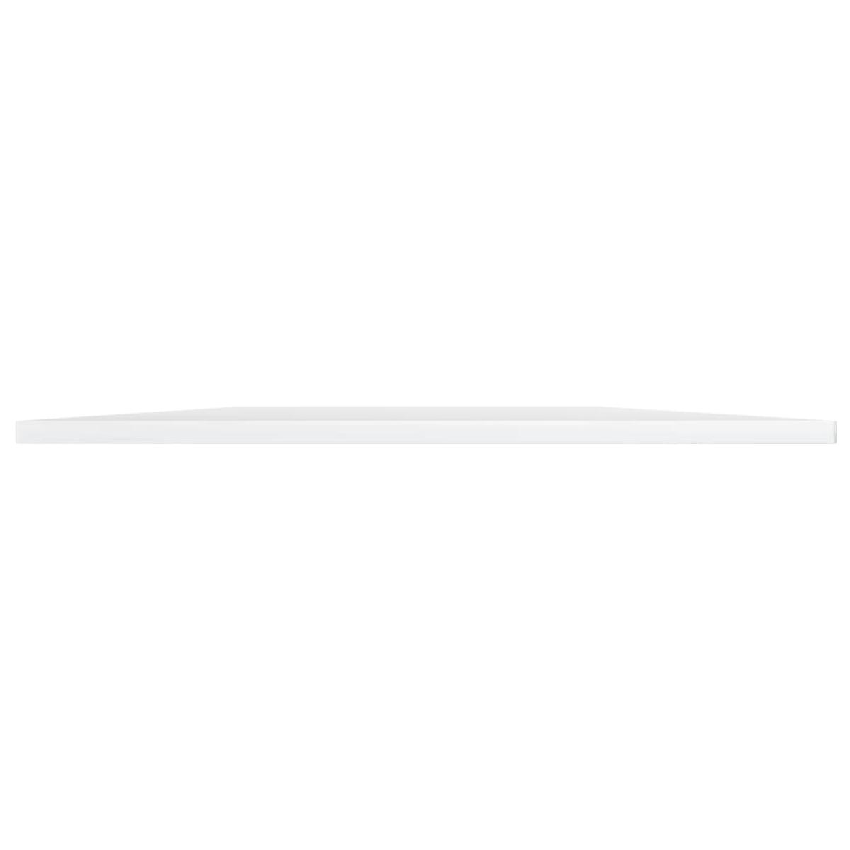 Estantes estantería 8 uds aglomerado blanco brillo 80x30x1,5 cm