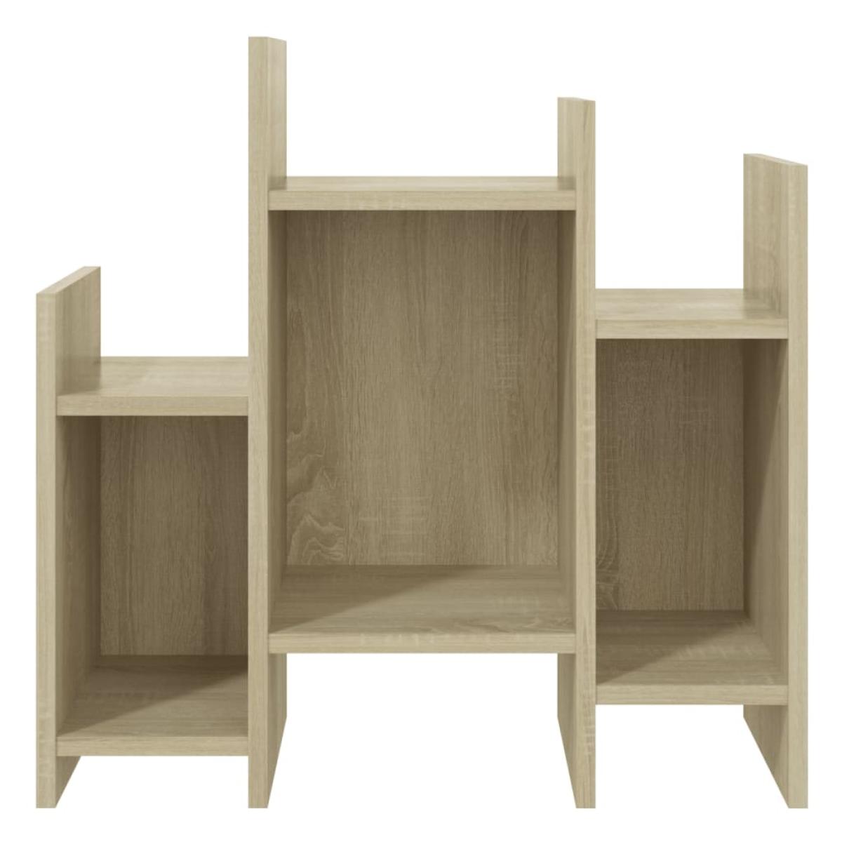 Armario auxiliar de aglomerado color roble Sonoma 60x26x60 cm