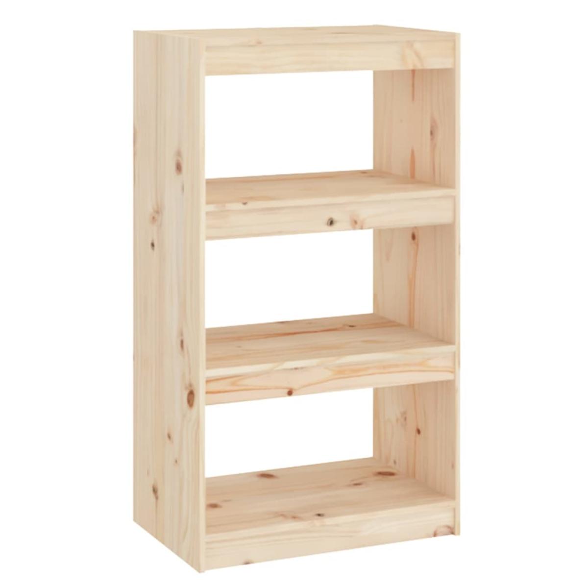 Estantería/divisor de espacios madera de pino 60x30x103,5 cm