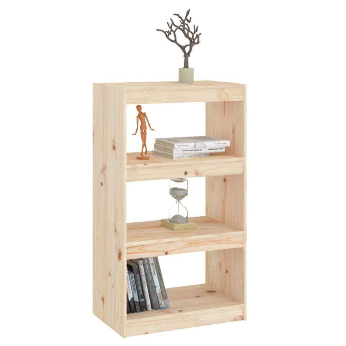 Estantería/divisor de espacios madera de pino 60x30x103,5 cm