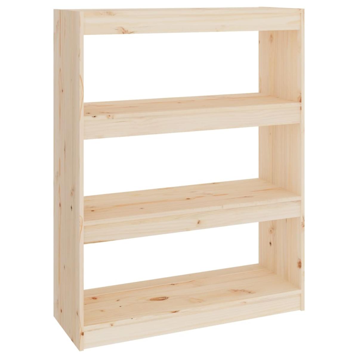 Estantería/divisor de espacios madera de pino 80x30x103,5 cm