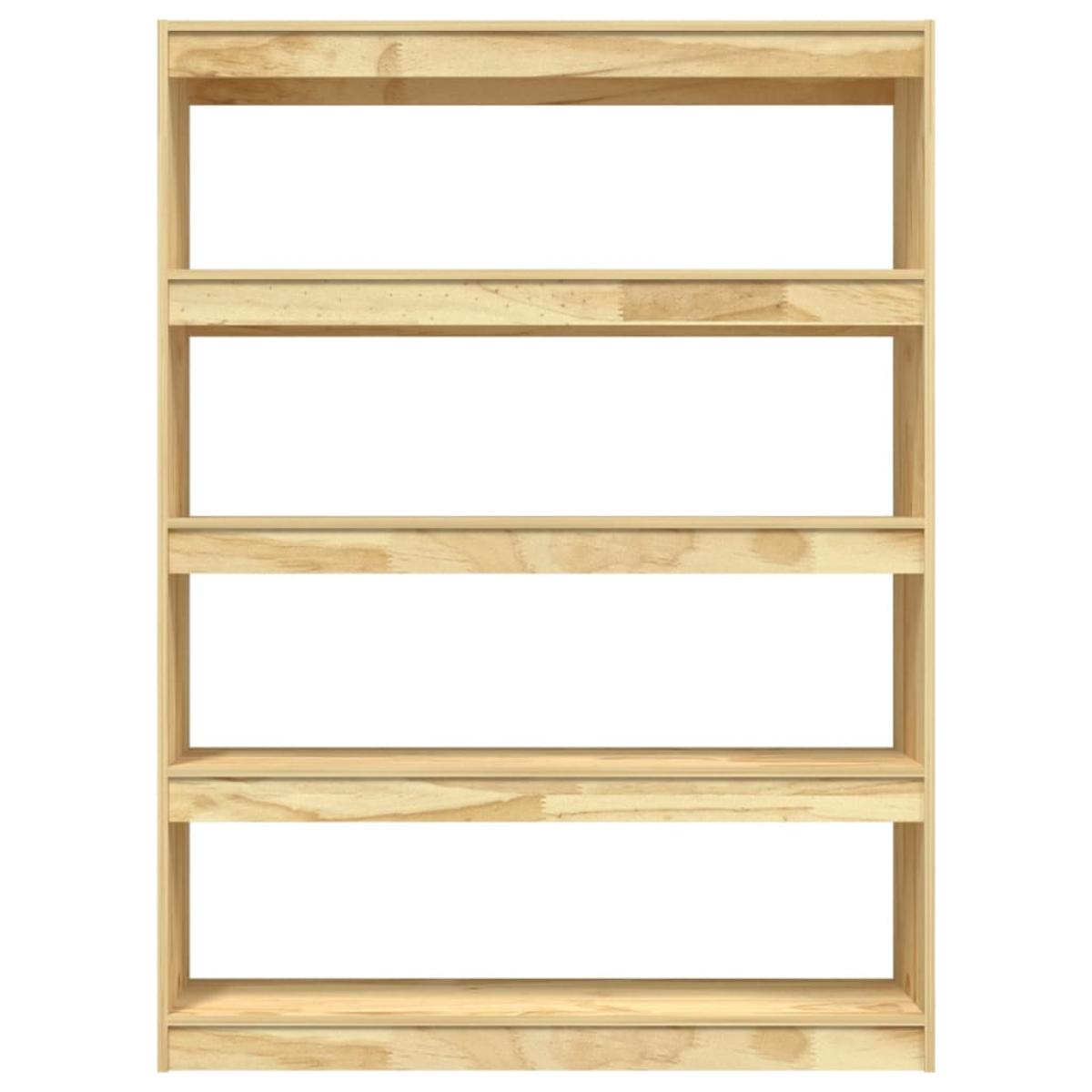 Estantería divisor de espacios madera de pino 100x30x135,5 cm