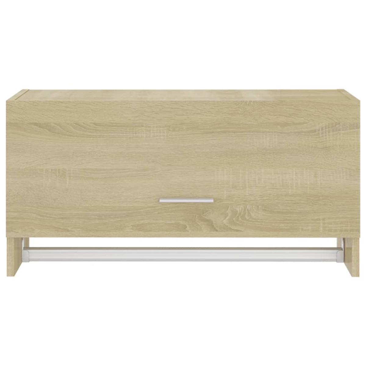 Armario de madera contrachapada color roble Sonoma 70x32,5x35cm