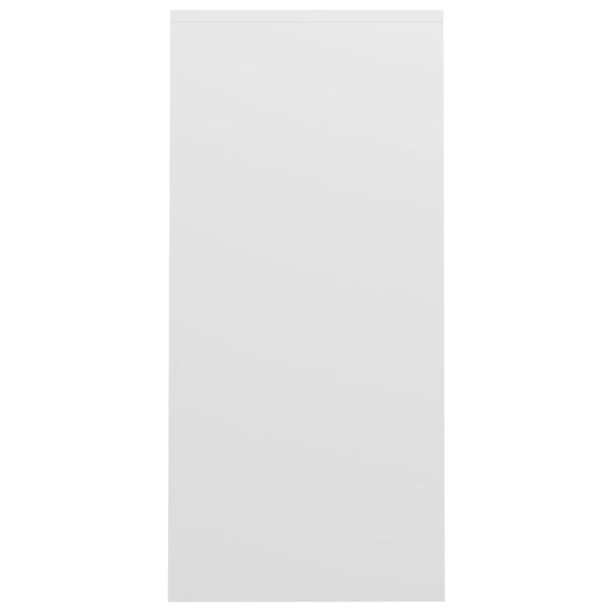 Escritorio notebook madera contrachapada blanco 102,5x35x75 cm