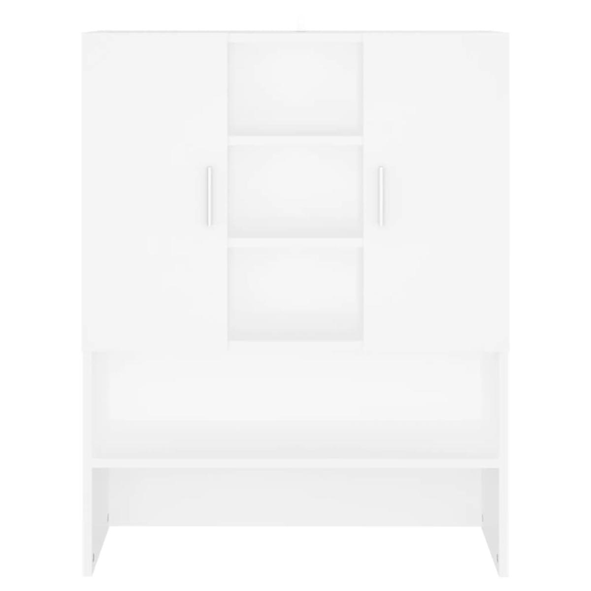 Armario de lavadora blanco 70,5x25,5x90 cm