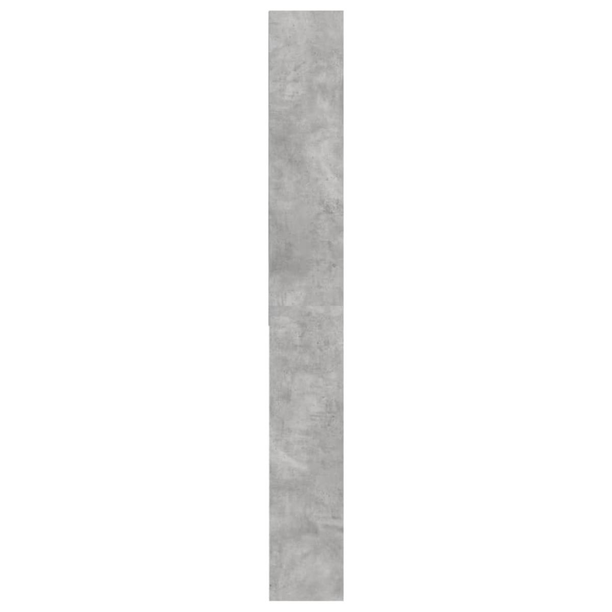 Armario de lavadora gris hormigón 64x24x190 cm
