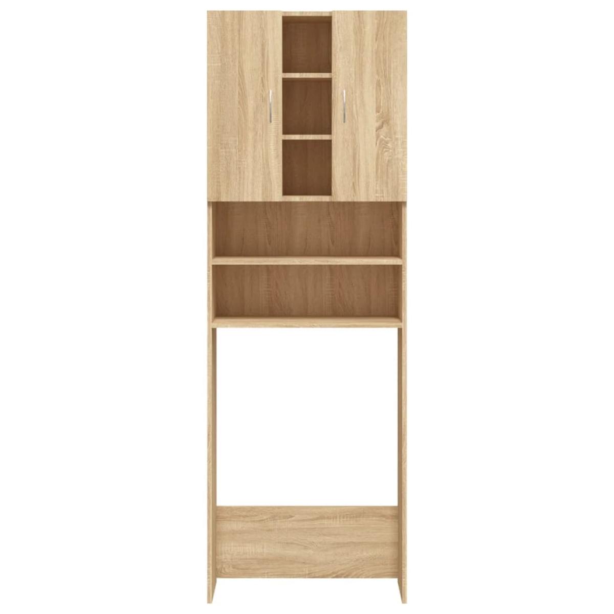 Armario lavadora roble Sonoma 64x25,5x190 cm