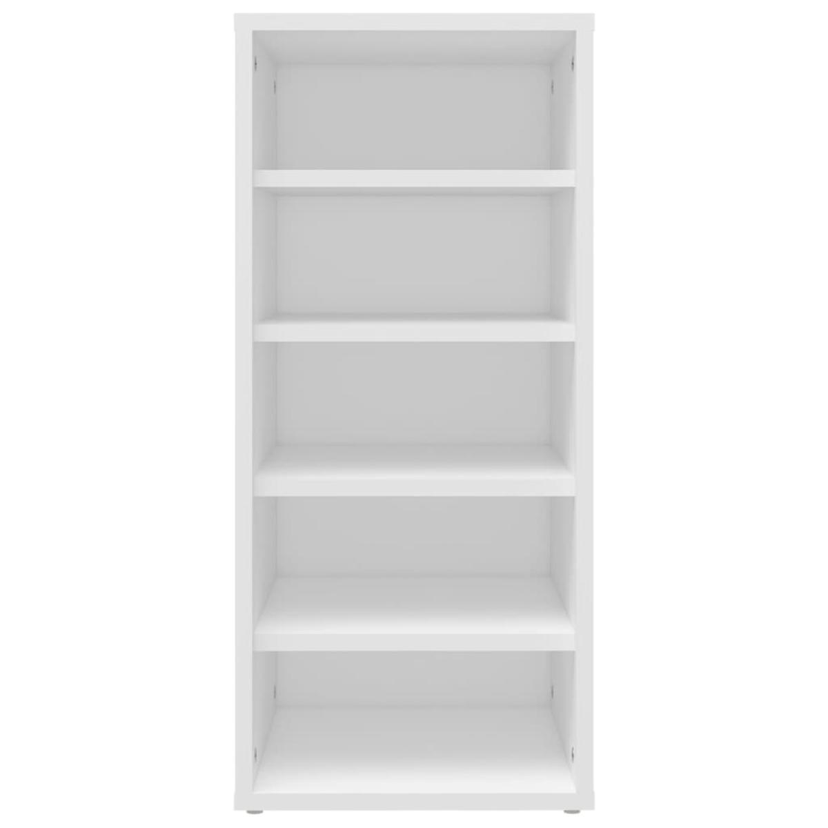 Mueble zapatero de madera contrachapada blanco 31,5x35x70 cm