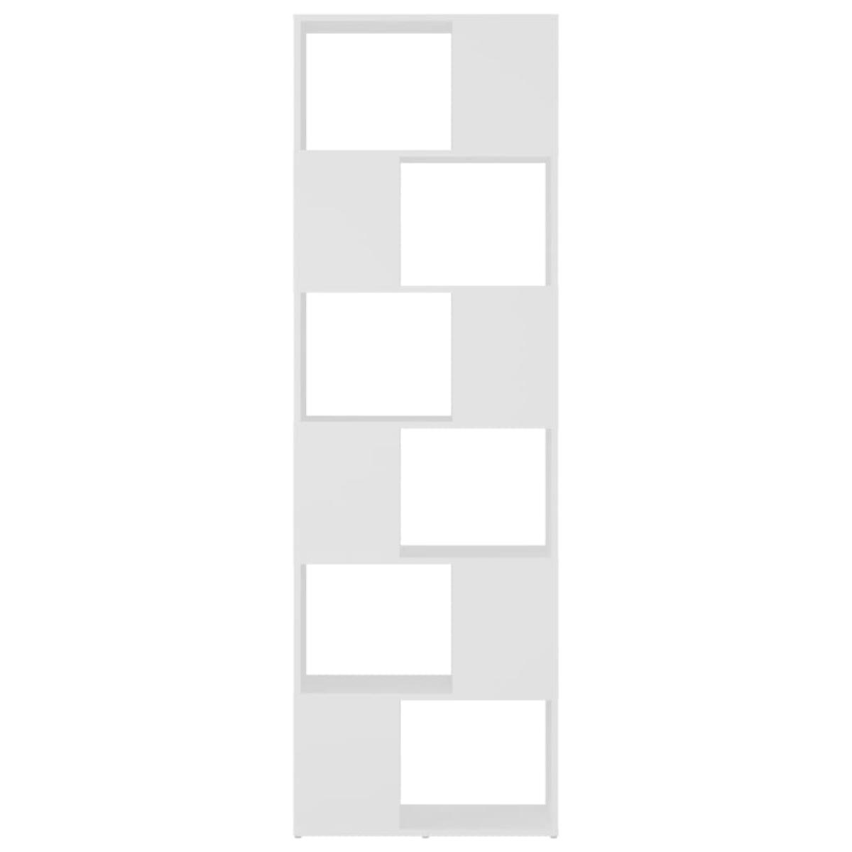 Estantería divisor de espacios blanco 60x24x186 cm