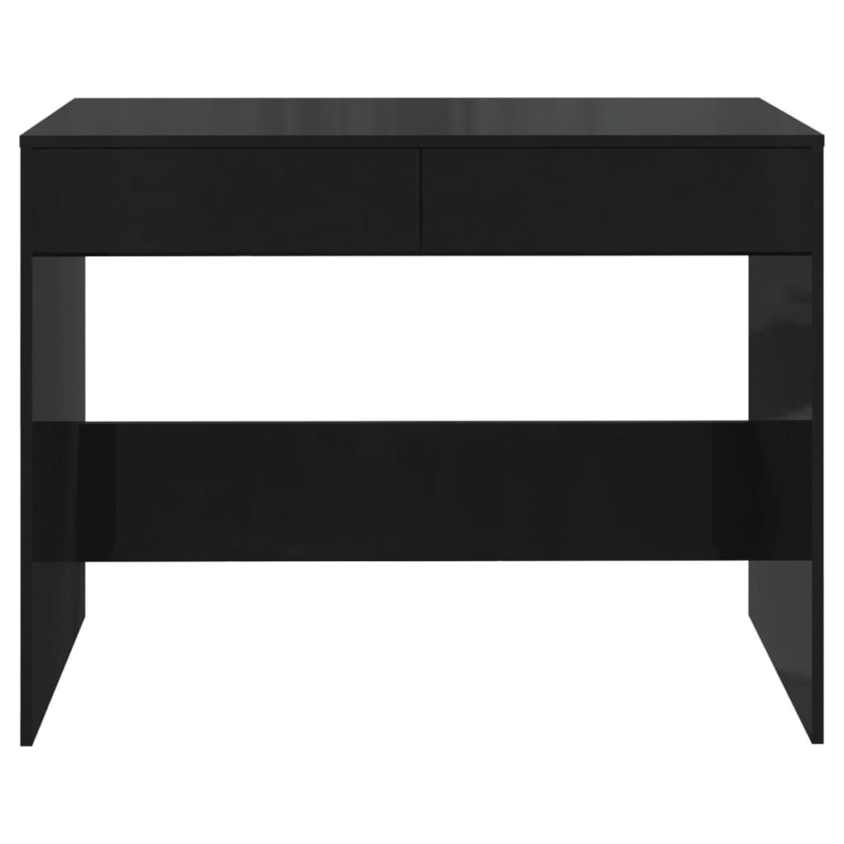 Escritorio de aglomerado negro 101x50x76,5 cm